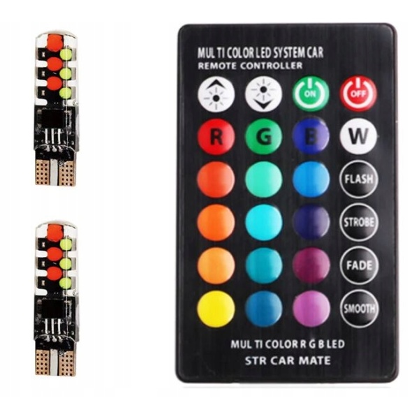 Led 10 6 Smd Multicolor Rgb Cu Telecomanda LED 045